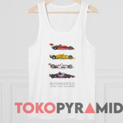 Indianapolis Four Time Winners Shirt 4 Indianapolis Four Time Winners Shirt White TankTop