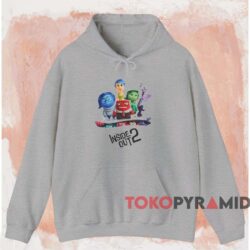 Inside Out 2 New Emotions Poster Shirt 2 Inside Out 2 New Emotions Poster Shirt Grey Hoodie