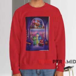 Inside Out 2 Poster Shirt 3 Inside Out 2 Poster Shirt Red Sweatshirt