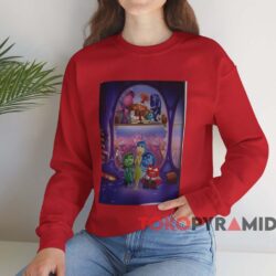 Inside Out 2 Poster Shirt 4 Inside Out 2 Poster Shirt Red Sweatshirt