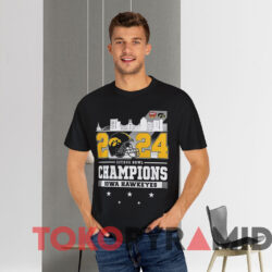 Iowa Hawkeyes 2024 Citrus Bowl Champions T-shirt 1 Iowa Hawkeyes 2024 Citrus Bowl Champions T shirt Black T shirt