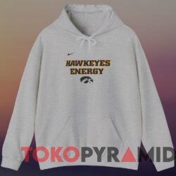 Iowa Hawkeyes 2024 On-Court Bench Energy Shirt 4 Iowa Hawkeyes 2024 On court Bench Energy Shirt Grey Hoodie