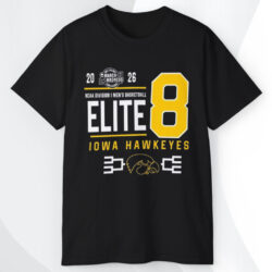 Iowa Hawkeyes Men’s Basketball 2026 Ncaa March Madness Elite 8 Bound T shirt