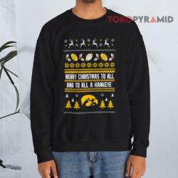 Iowa Hawkeyes Merry Christmas To All Black Sweatshirt