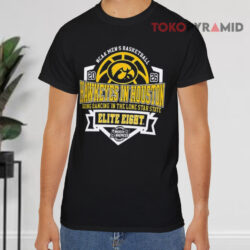 Iowa Hawkeyes Ncaa Men’s Basketball Elite 8 Bound Black T shirt