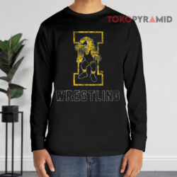 Iowa Hawkeyes Wrestling Herky Canvas Long sleeved