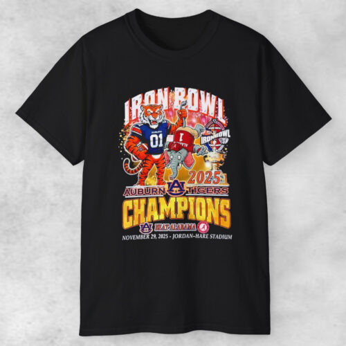 Iron Bowl Champions 2025 Auburn Tigers Beat Alabama Crimson Tide T shirt Iron Bowl Champions 2025 Auburn Tigers Beat Alabama Crimson Tide T shirt