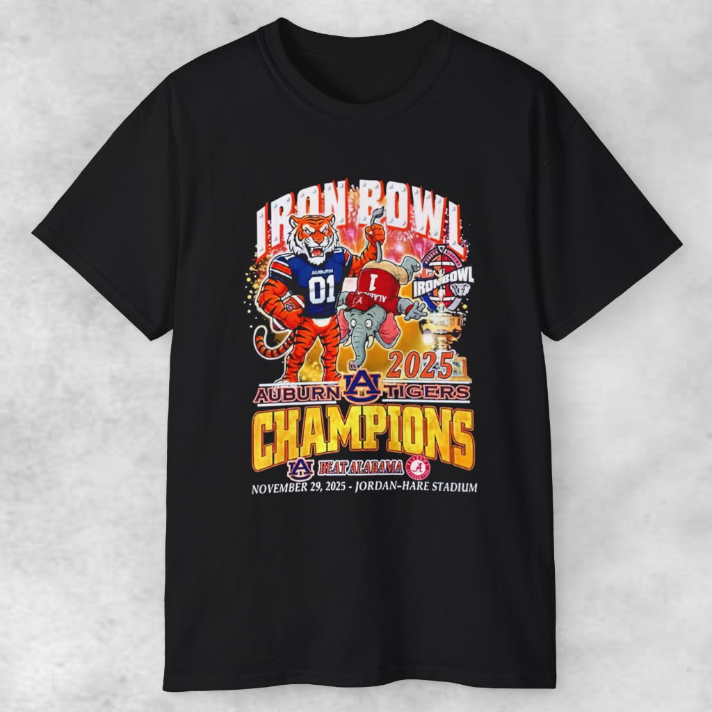 Iron Bowl Champions 2025 Auburn Tigers Beat Alabama Crimson Tide T shirt Iron Bowl Champions 2025 Auburn Tigers Beat Alabama Crimson Tide T shirt
