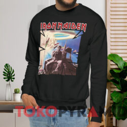 Iron Maiden 2 Minutes To Midnight Powerslave T shirt Black Sweatshirt