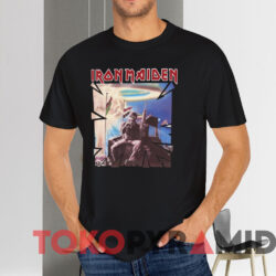 Iron Maiden 2 Minutes To Midnight Powerslave T shirt Black T shirt