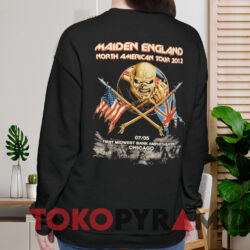 Iron Maiden 2012 Maiden England Chicago T shirt Black Sweatshirt