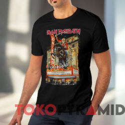 Iron Maiden 2012 Maiden England Chicago T shirt Black T shirt