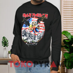 Iron Maiden 2019 Tour Mount Rushmore T-shirt 2 Iron Maiden 2019 Tour Mount Rushmore T shirt Black Sweatshirt