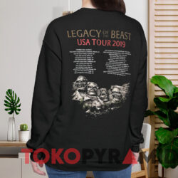 Iron Maiden 2019 Tour Mount Rushmore T-shirt 3 Iron Maiden 2019 Tour Mount Rushmore T shirt Black Sweatshirt