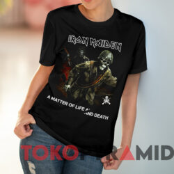Iron Maiden A Matter Of Life And Death T-shirt 2 Iron Maiden A Matter Of Life And Death T shirt Black T shirt