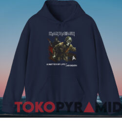 Iron Maiden A Matter Of Life And Death T-shirt 4 Iron Maiden A Matter Of Life And Death T shirt Navy Hoodie