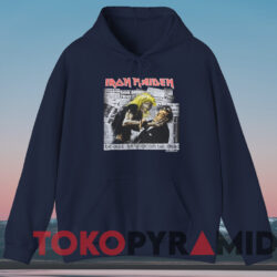 Iron Maiden Be Quick Or Be Dead T shirt Navy Hoodie