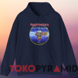 Iron Maiden Can I Play With Madness T shirt Navy Hoodie