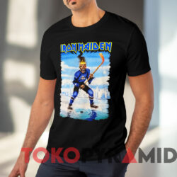 Iron Maiden Canada Hockey Tour T shirt Black T shirt