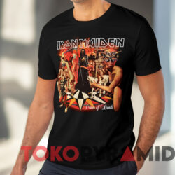 Iron Maiden Dance Of Death World Tour T shirt Black T shirt