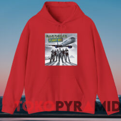 Iron Maiden Flight 666 T shirt Red Hoodie