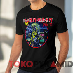 Iron Maiden Killer World Tour 1981 T shirt Black T shirt