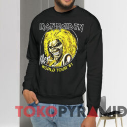 Iron Maiden Killers World Tour 1981 T shirt Black Sweatshirt