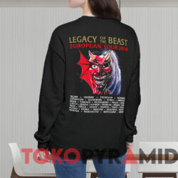 Iron Maiden Legacy Of The Beast European Tour T-shirt 3 Iron Maiden Legacy Of The Beast European Tour T shirt Black Sweatshirt