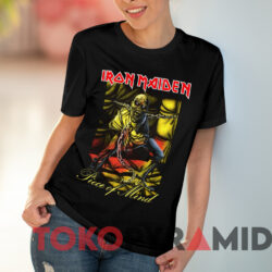 Iron Maiden Piece Of Mind T-Shirt 2 Iron Maiden Piece Of Mind T shirt Black T shirt