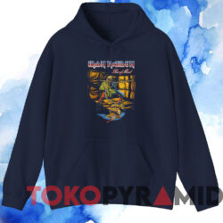 Iron Maiden Piece of Mind T-shirt 4 Iron Maiden Piece Of Mind T shirt Navy Hoodie