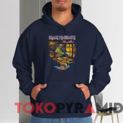 Iron Maiden Piece of Mind T-shirt 3 Iron Maiden Piece Of Mind T shirt Navy Hoodie