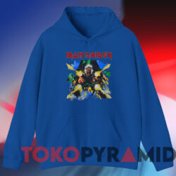 Iron Maiden Shoot That Fucker No Prayer On The Road Tour T-shirt 4 Iron Maiden Shoot That Fucker No Prayer On The Road Tour T shirt Blue Hoodie