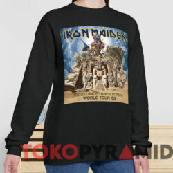 Iron Maiden Somewhere Back In Time World Tour 08 T shirt Black Sweatshirt