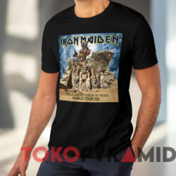 Iron Maiden Somewhere Back In Time World Tour 08 T shirt Black T shirt