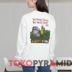 Iron Maiden The Beast Cracks The West Coast 1982 T-shirt 3 Iron Maiden The Beast Cracks The West Coast 1982 T shirt White Sweatshirt