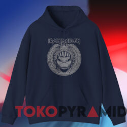 Iron Maiden The Book Of Souls T shirt Navy Hoodie