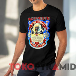 Iron Maiden The First Ten Years Up The Irons T shirt Black T shirt