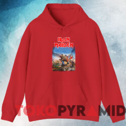 Iron Maiden The Trooper T shirt Red Hoodie