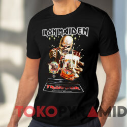 Iron Maiden Trooper Beer T shirt Black T shirt