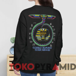 Iron Maiden World Slavery Tour 1984-85 T-shirt 3 Iron Maiden World Slavery Tour 1984 85 T shirt Black Sweatshirt