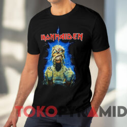Iron Maiden World Slavery Tour 1984 85 T shirt Black T shirt
