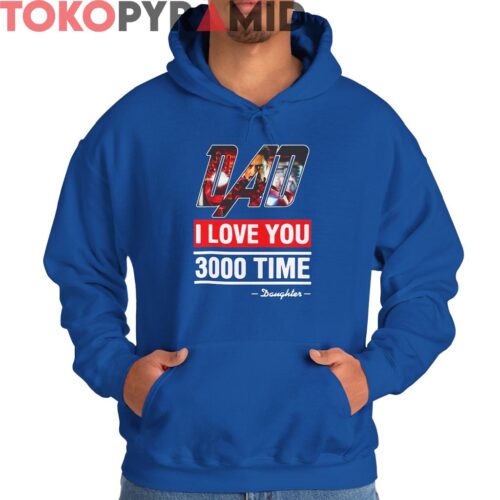 Iron Man Dad I Love You 3000 Time Shirt