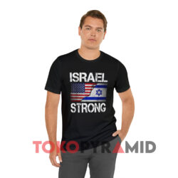 Israel Strong Pray For Israel Political Black T shirt