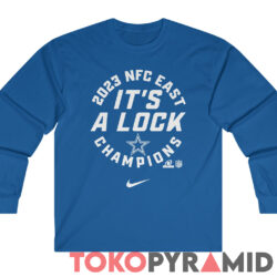 Its A Lock Dallas Cowboys Nfc East Champions 2023 Long Sleeve