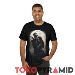 Jack Skellington And Sally T-shirt 3 Jack Skellington And Sally T shirt Man Black