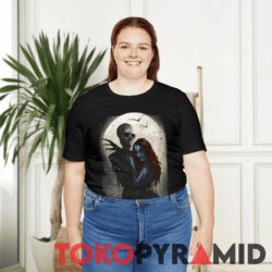 Jack Skellington And Sally T shirt Woman Black
