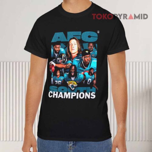 Jacksonville Jaguars 2025 Afc South Champion Black T shirt