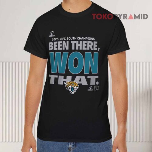Jaguars Afc South Champions 2025 Black T shirt