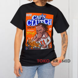 Jalen Brunson Cap'n Clutch Black T shirt