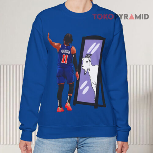 Jalen Brunson Goat Mirror Sweatshirt Jalen Brunson Goat Mirror Sweatshirt